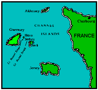 Map of Channel Islands